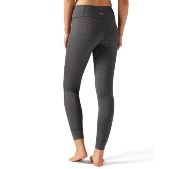 Reebok Lux Dark Gray Tight Legging Women's 3x 22W Plus Size SpeedWick Mid Rise - Picture 6 of 10